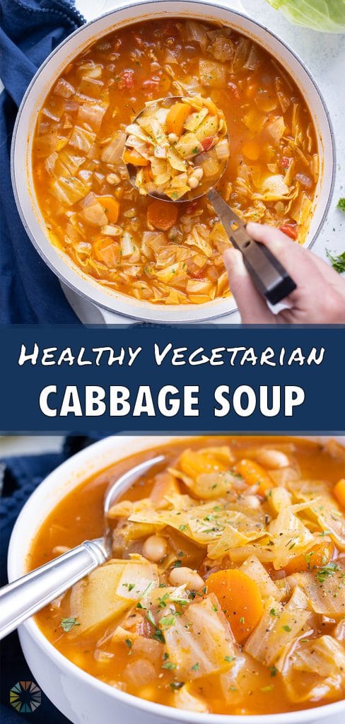 Best Cabbage Soup with Vegetables - Evolving Table