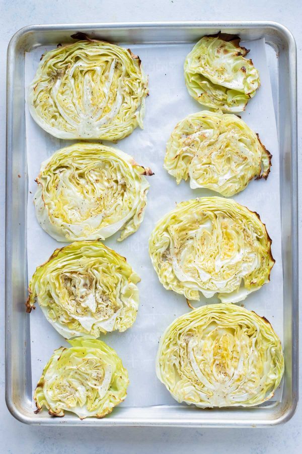 Cabbage Steaks Recipe (Baked or Grilled) - Evolving Table