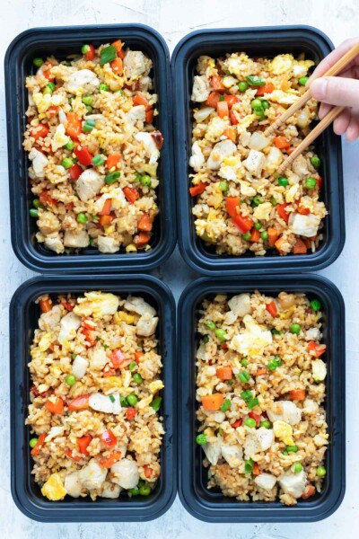 Easy Chicken Fried Rice Recipe - Evolving Table