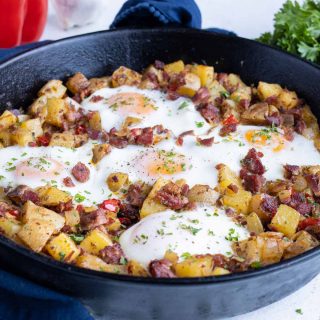 Corned Beef Hash and Eggs Recipe - Evolving Table