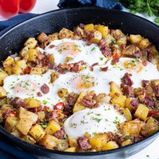 Corned Beef Hash and Eggs Recipe - Evolving Table