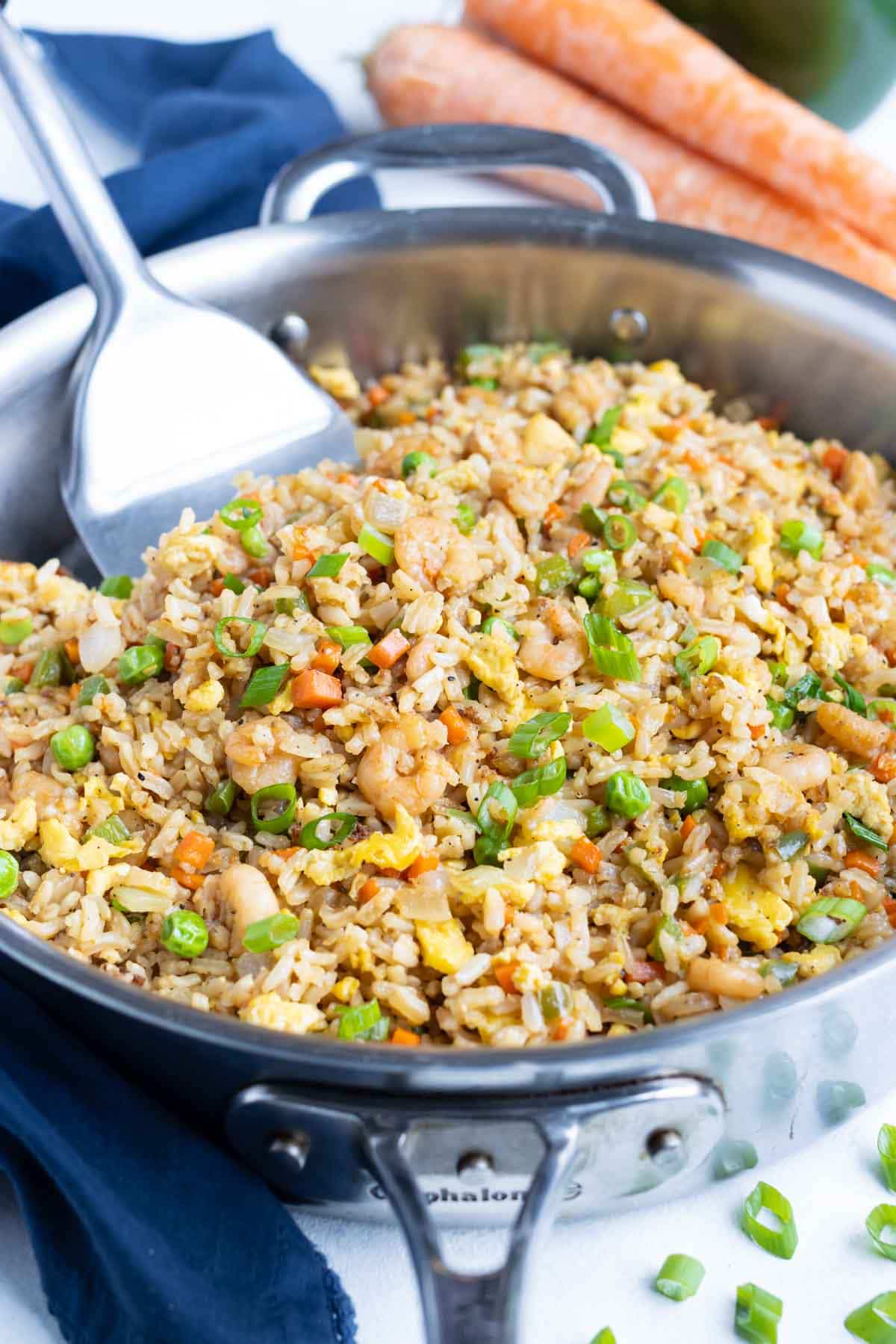 Easy Shrimp Fried Rice Recipe - Evolving Table