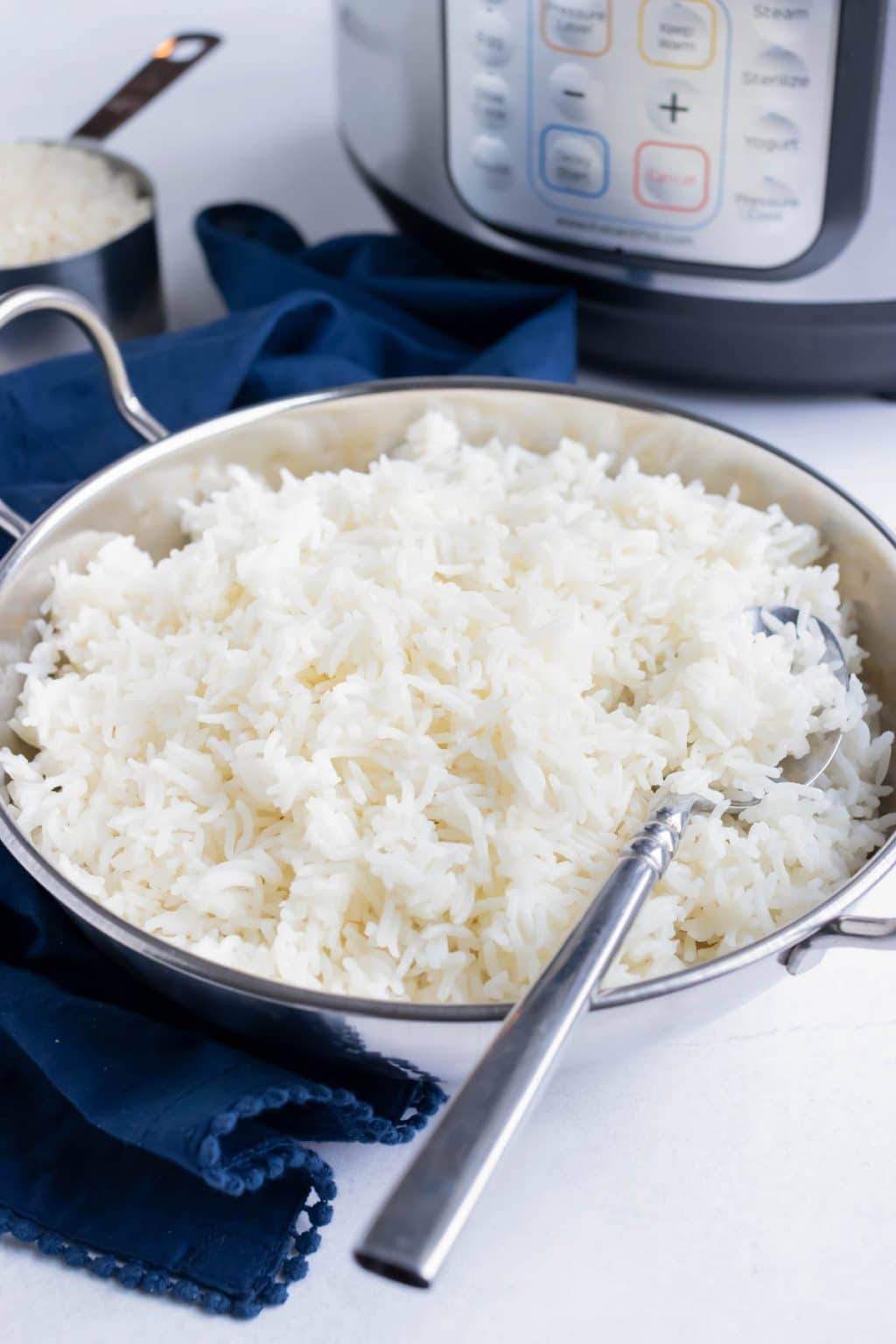 Instant Pot Basmati Rice (Perfect & Fluffy!) - Evolving Table