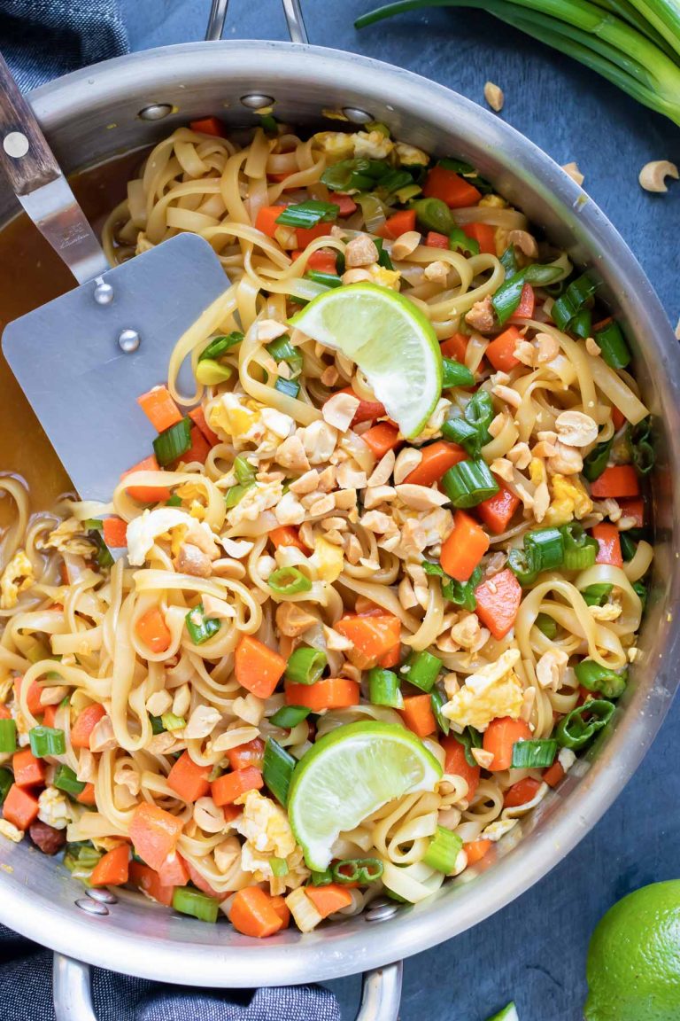 Easy Pad Thai Recipe Under 30 Minutes Evolving Table