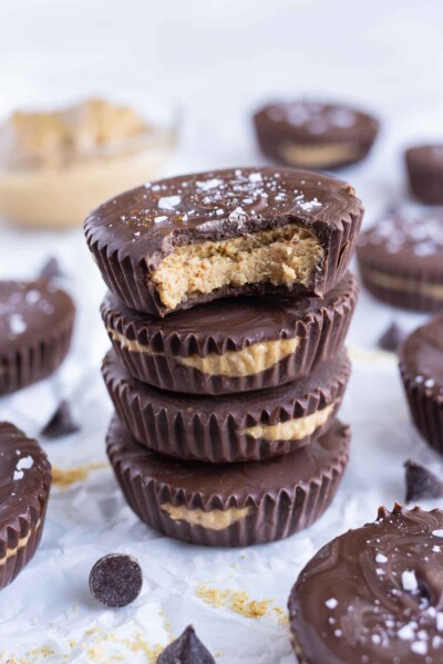 Homemade Peanut Butter Cups - Evolving Table