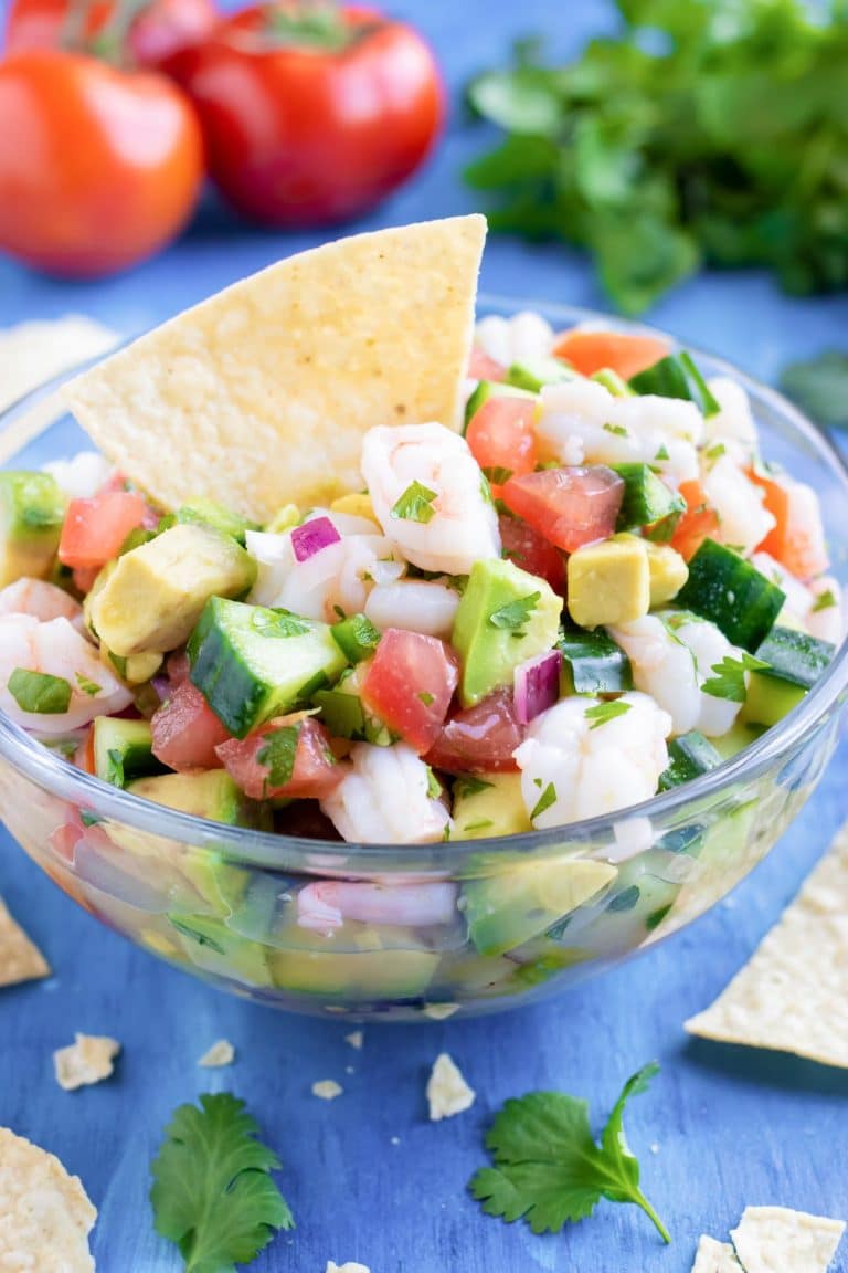 Easy Shrimp Ceviche Recipe With Avocado Evolving Table