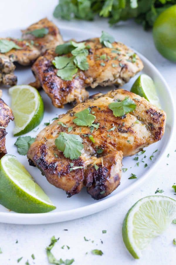 Cilantro Lime Chicken Thighs (One-Skillet) - Evolving Table