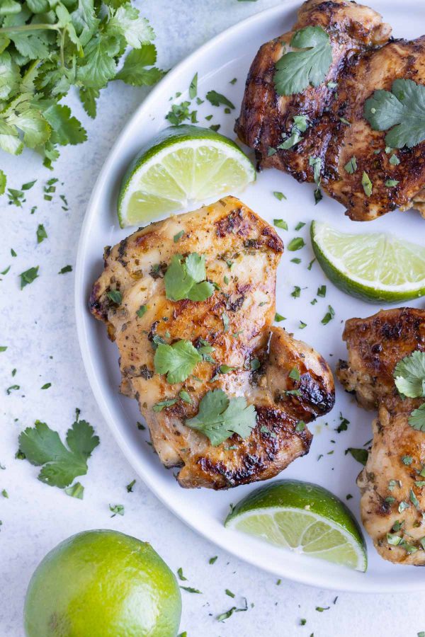 Cilantro Lime Chicken Thighs (One-Skillet) - Evolving Table