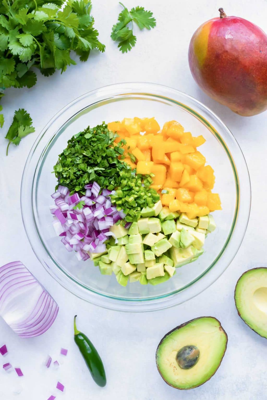 Fresh Mango Avocado Salsa Recipe Evolving Table