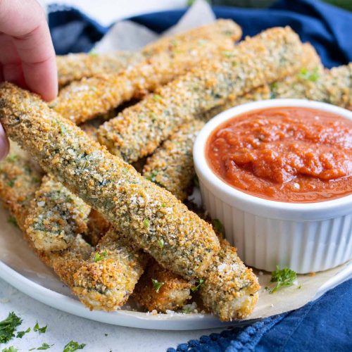 Baked Zucchini Fries Recipe - Evolving Table