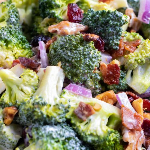 Best Broccoli Bacon Salad Recipe - Evolving Table