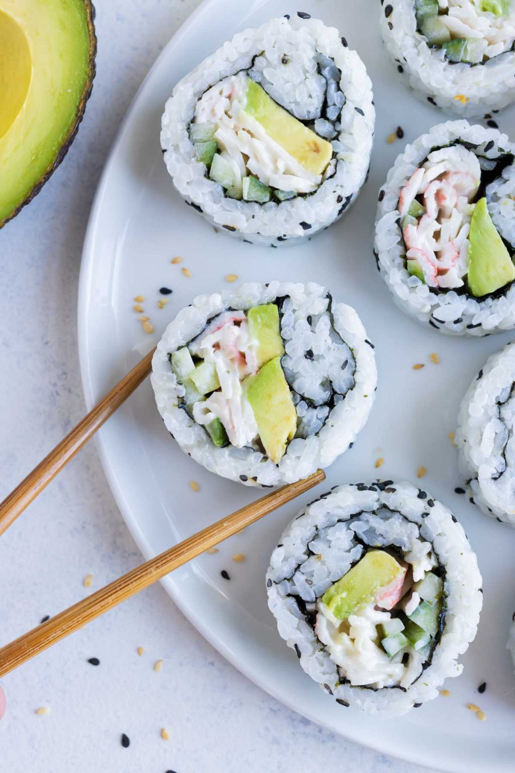 California Sushi Roll Recipe - Evolving Table