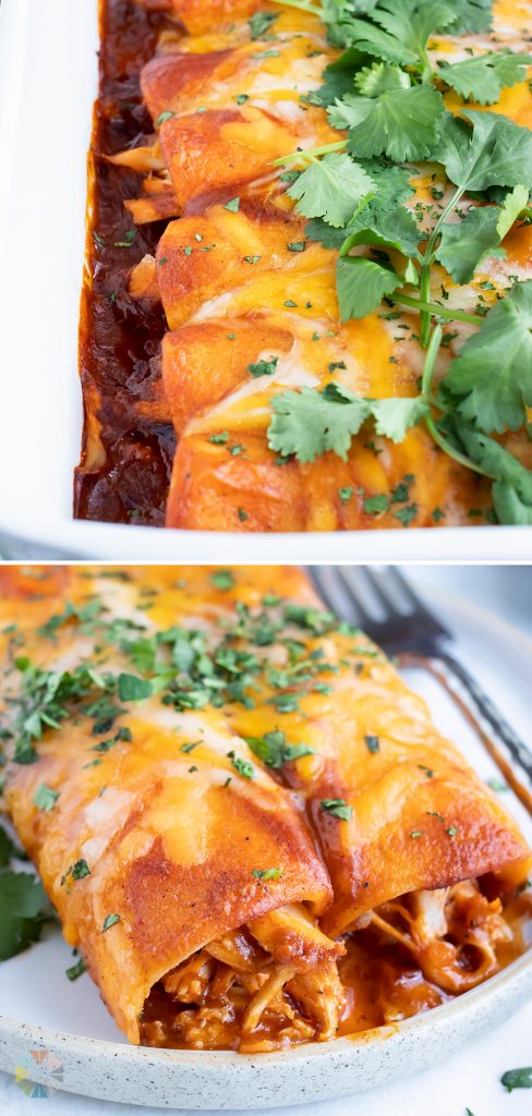 Easy Shredded Chicken Enchiladas Evolving Table 4568