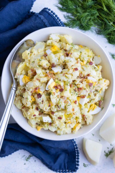 Instant Pot Potato Salad Recipe - Evolving Table