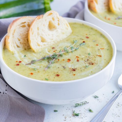 Creamy Zucchini Soup Recipe - Evolving Table