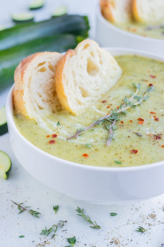 Creamy Zucchini Soup Recipe - Evolving Table