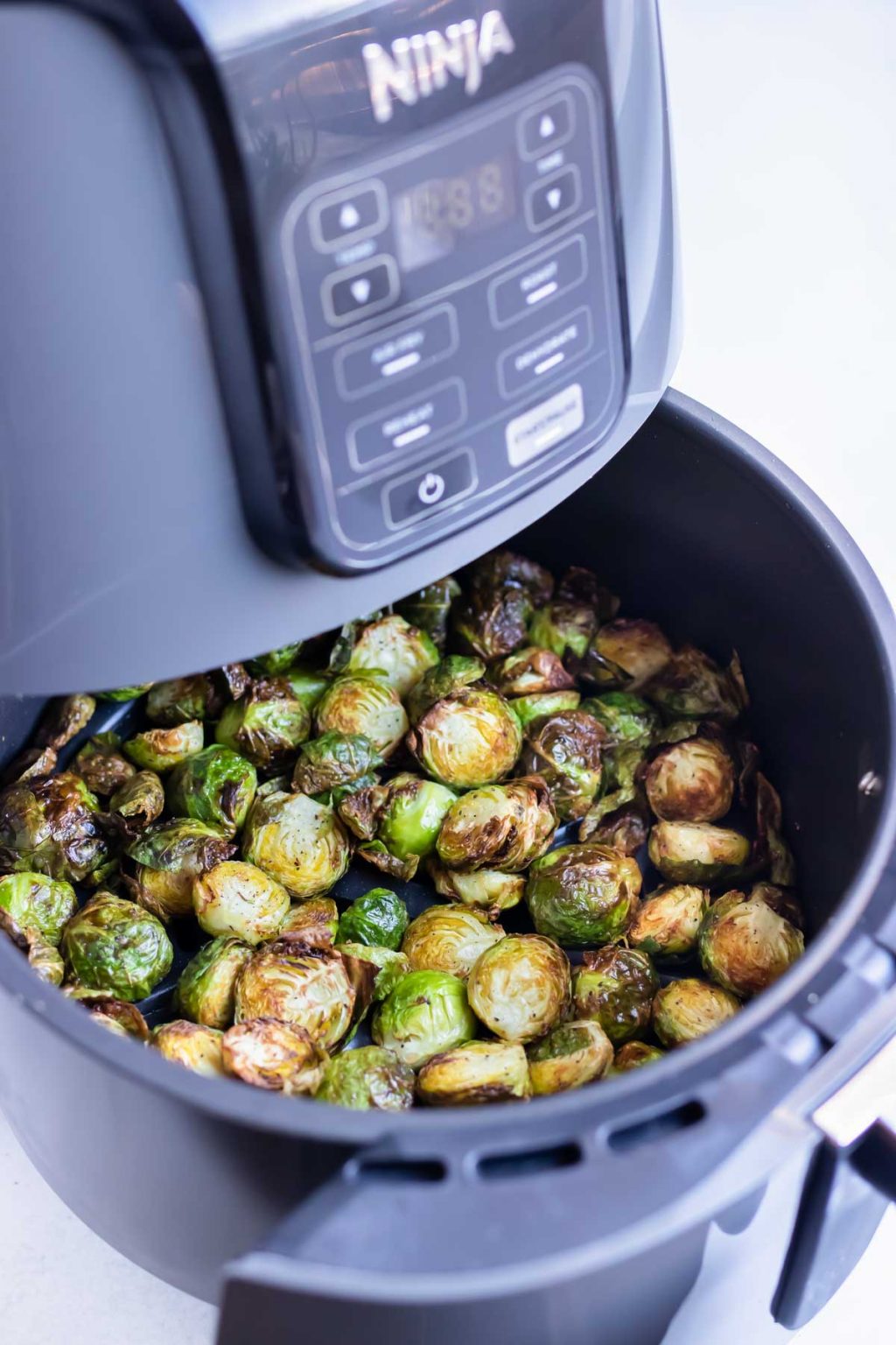 Crispy Air Fryer Brussels Sprouts - Evolving Table