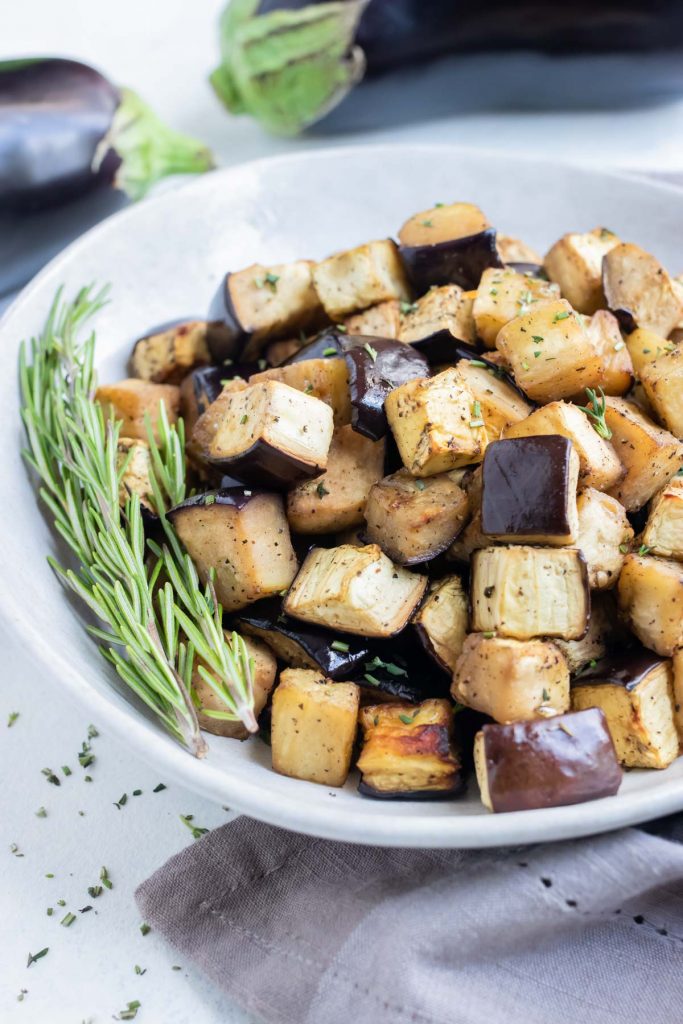 Easy Air Fryer Eggplant Recipe - Evolving Table