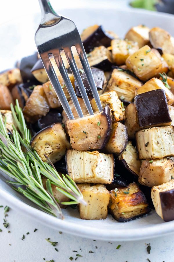 Easy Air Fryer Eggplant Recipe - Evolving Table