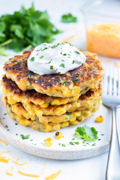 Easy Fried Corn Fritters Recipe - Evolving Table