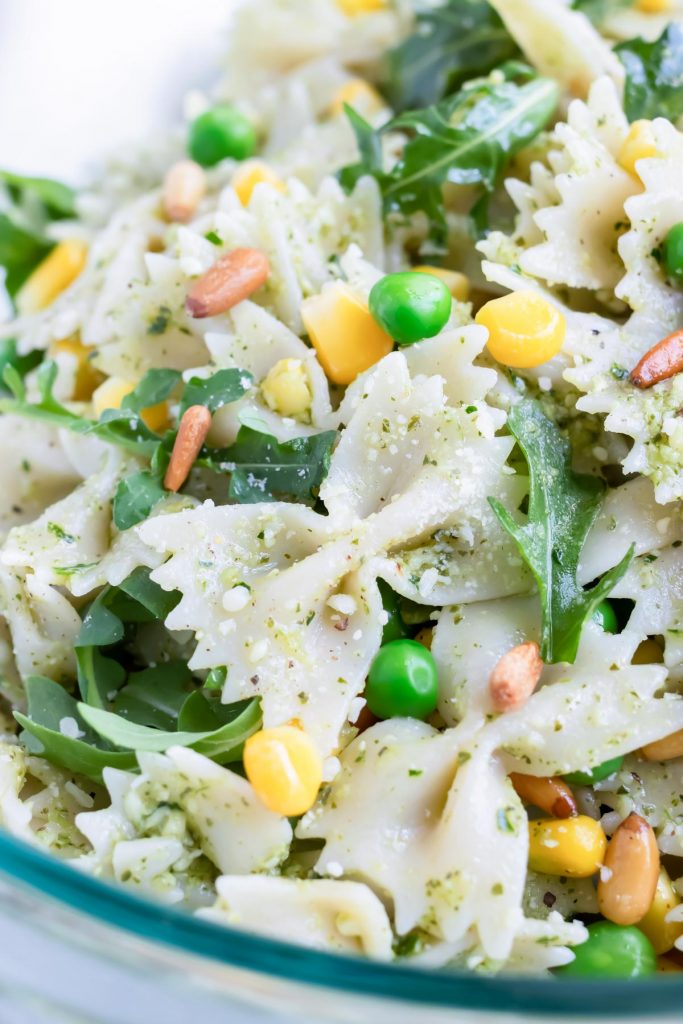 Cold Pesto Pasta Salad Recipe - Evolving Table