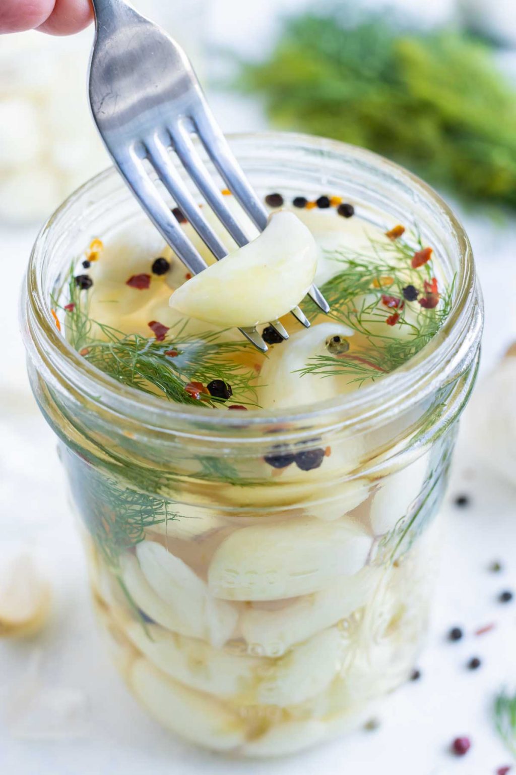 Quick Pickled Garlic Recipe Evolving Table