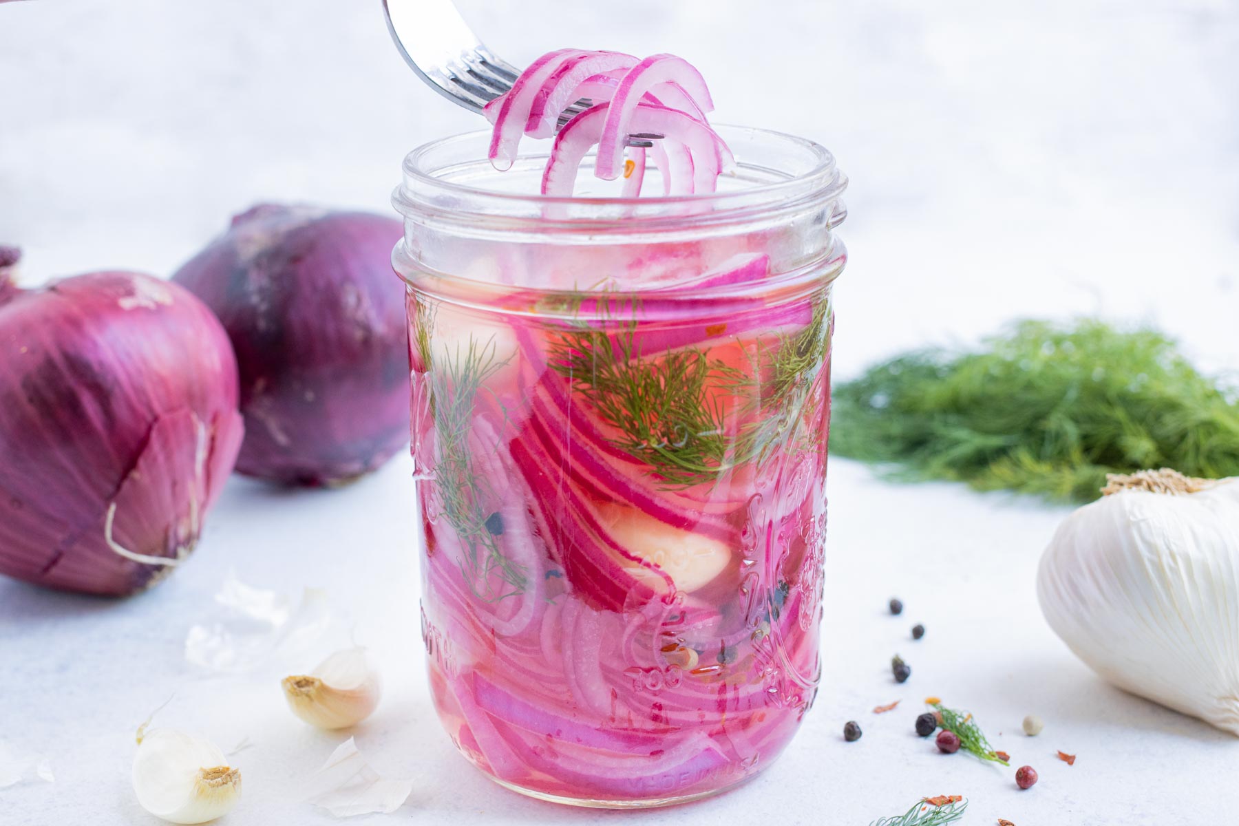 Refrigerator Quick Pickled Red Onions - BEST RECIPE!!