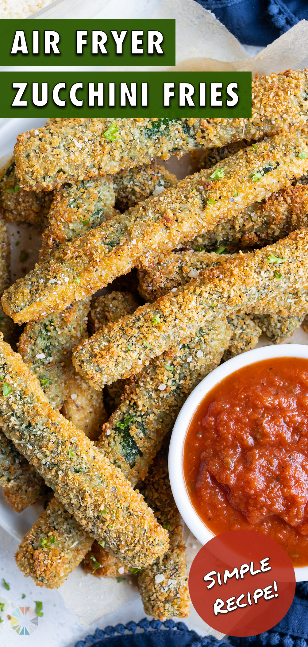 Air Fryer Zucchini Fries - Evolving Table