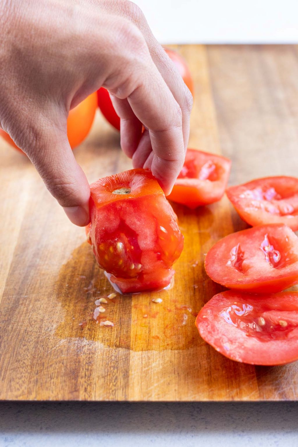 How to Dice a Tomato (NoMess Method!) Evolving Table