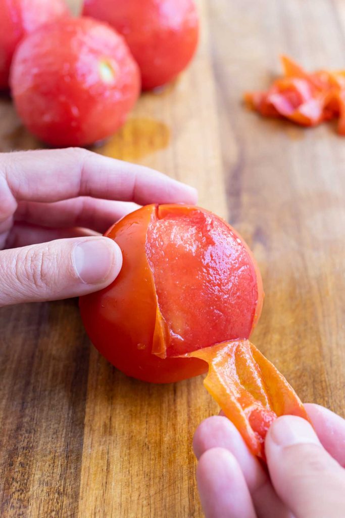 How to Easily Peel Tomatoes Evolving Table