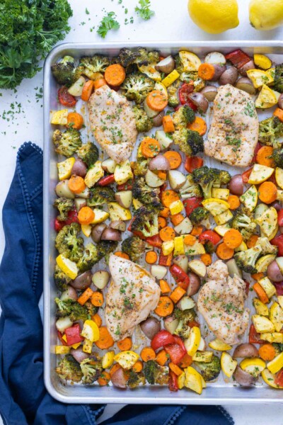 Sheet Pan Chicken and Veggies - Evolving Table