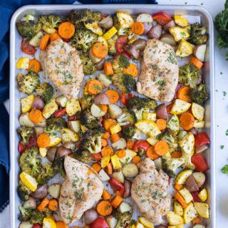 Sheet Pan Chicken and Veggies - Evolving Table