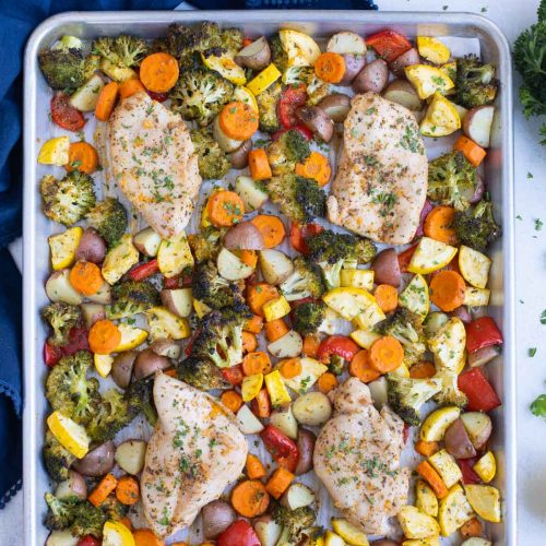 Sheet Pan Mexican Chicken & Veggies - Every Last Bite