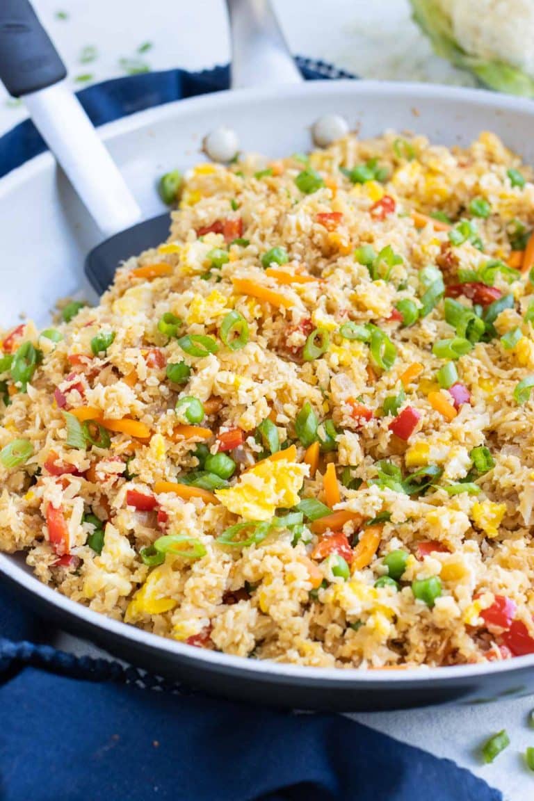 Cauliflower Fried Rice Recipe (Not Soggy!) - Evolving Table