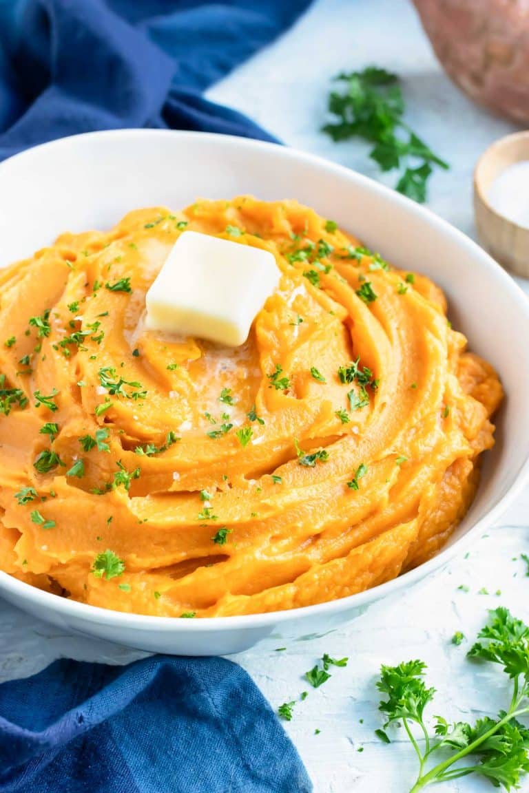 Best Mashed Sweet Potatoes Recipe - Evolving Table