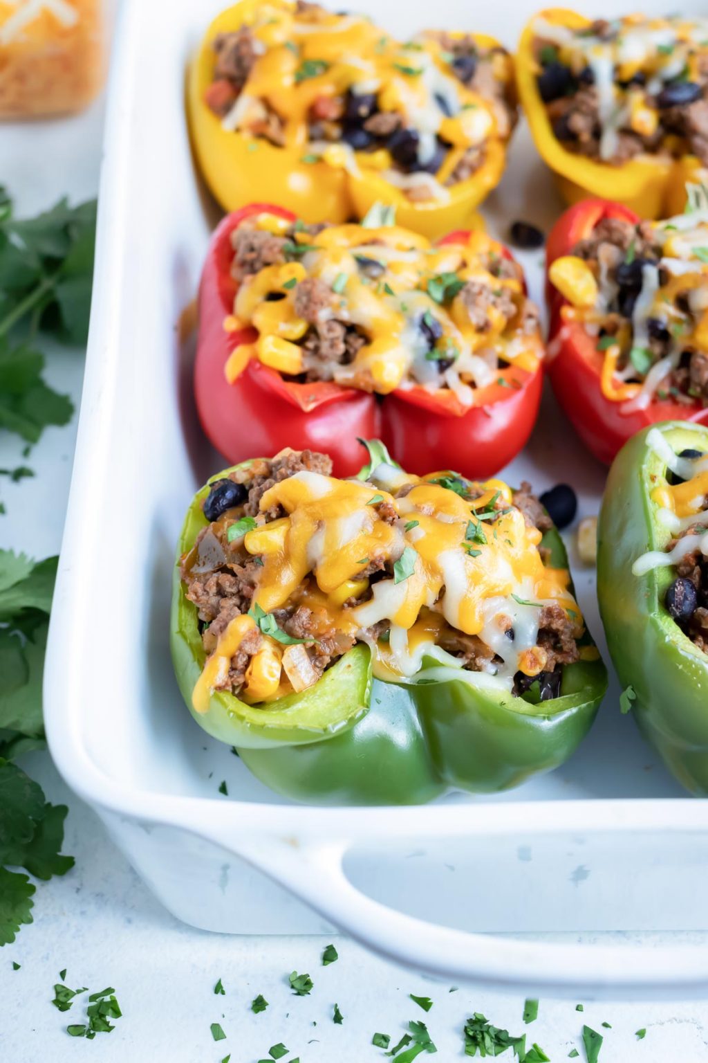 Mexican Stuffed Bell Peppers Recipe Evolving Table 5531