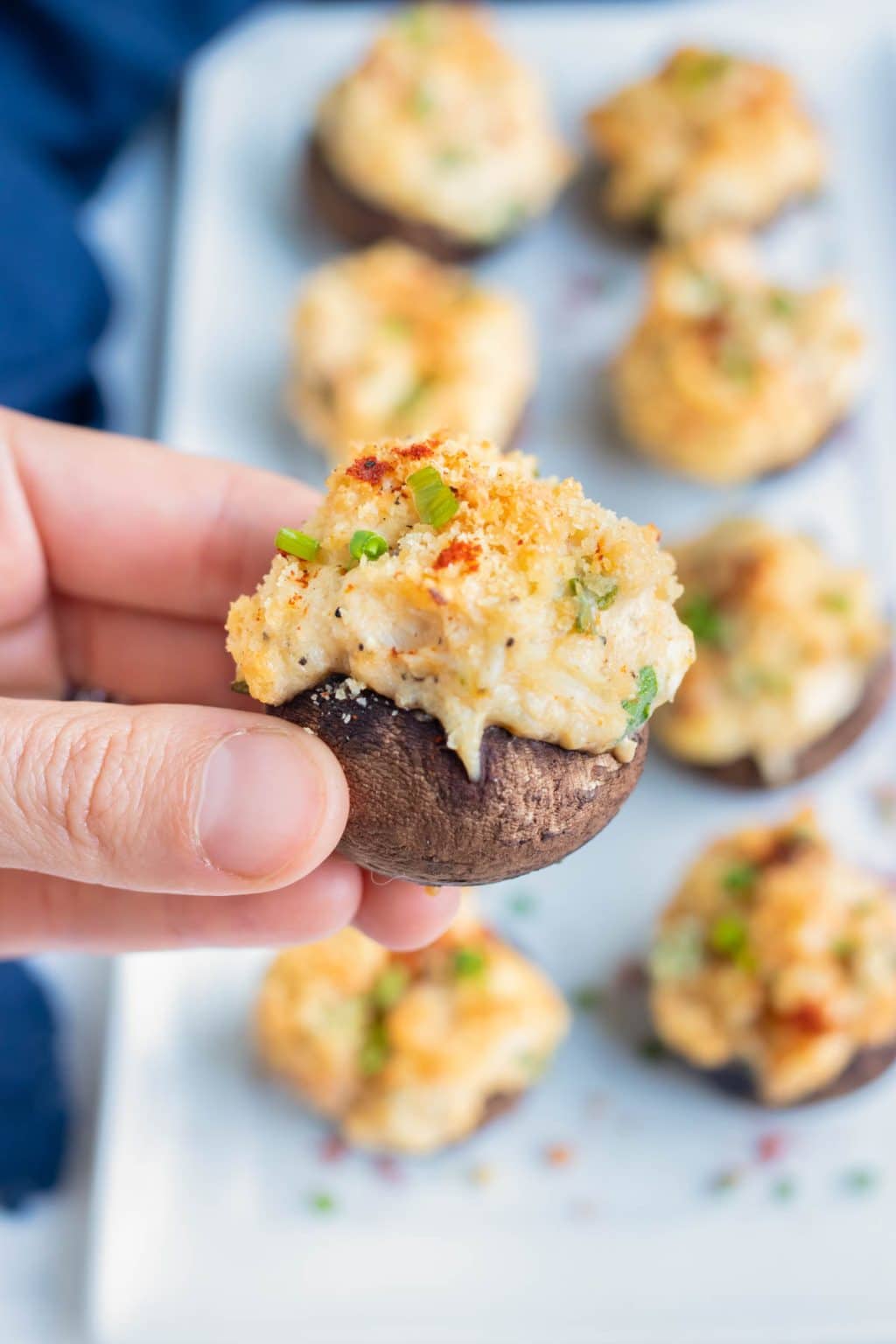 Crab Stuffed Mushrooms Recipe Evolving Table