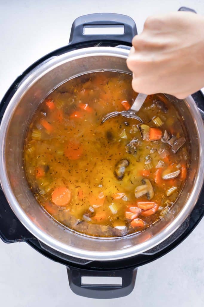 Instant Pot Wild Rice Soup Recipe - Evolving Table