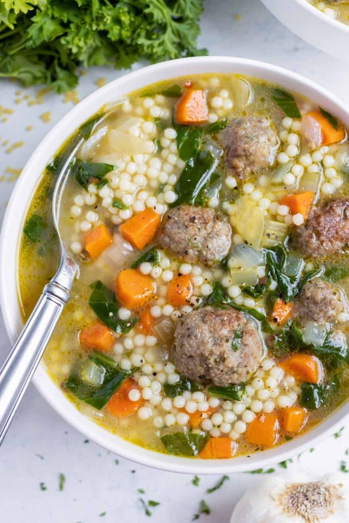 Italian Wedding Soup Recipe - Evolving Table