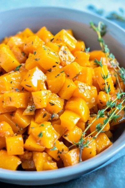 Roasted Butternut Squash Cubes Recipe - Evolving Table