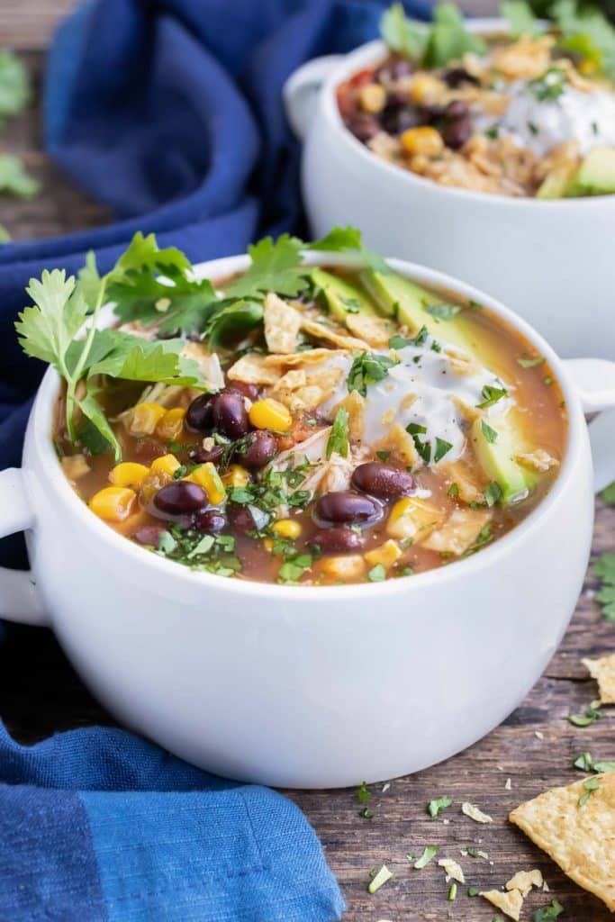 Crock-Pot Chicken Tortilla Soup - Evolving Table