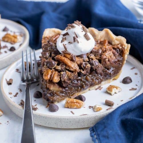 Chocolate Chip Pecan Pie Recipe - Evolving Table