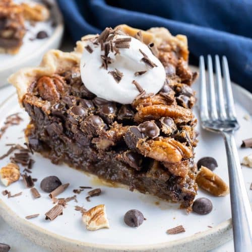 Chocolate Chip Pecan Pie Recipe - Evolving Table