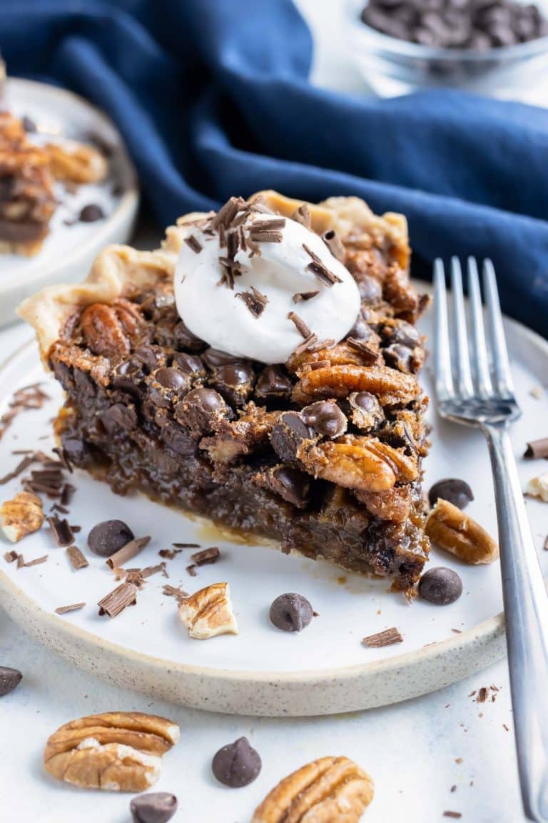 Chocolate Chip Pecan Pie Recipe - Evolving Table