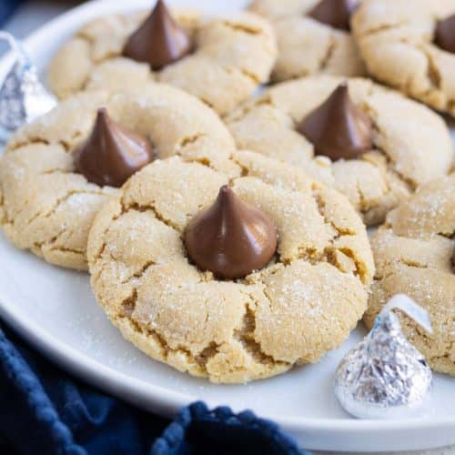 Gluten-Free Peanut Butter Blossoms - Evolving Table