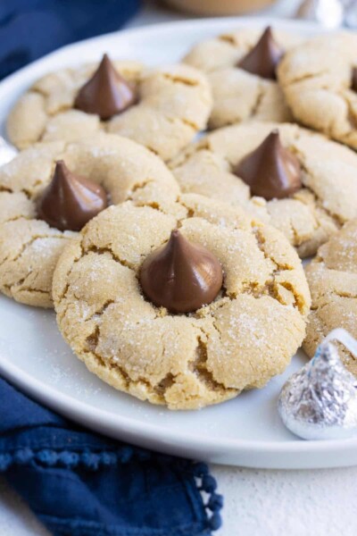 Gluten-Free Peanut Butter Blossoms - Evolving Table