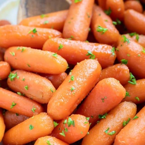 Crockpot Glazed Carrots Recipe - Evolving Table