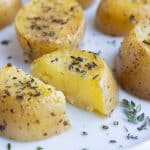 Tender on the inside melting potatoes are the perfect side dish.