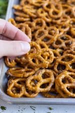 Best Ranch Seasoned Pretzels Recipe - Evolving Table