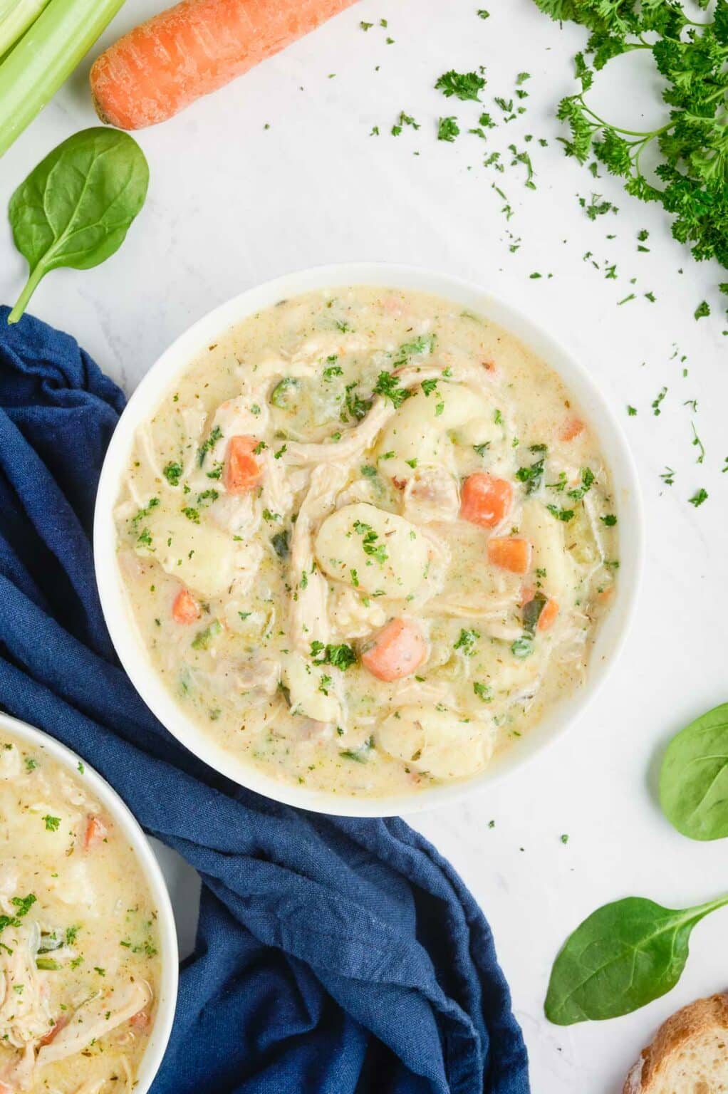 Olive Garden Chicken Gnocchi Soup - Evolving Table